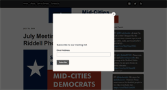 Desktop Screenshot of midcitiesdemocrats.com