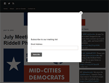 Tablet Screenshot of midcitiesdemocrats.com